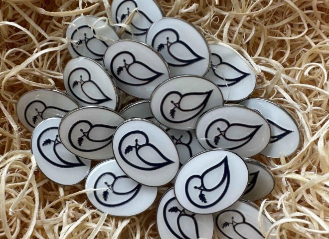 Dove Pin Badges