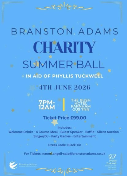 Phyllis Tuckwell - Branston Adams Charity Summer Ball
