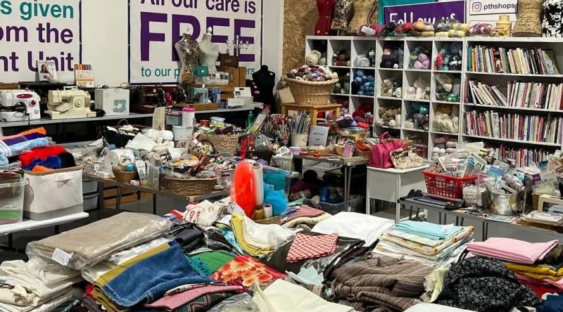 Room full of art and craft items