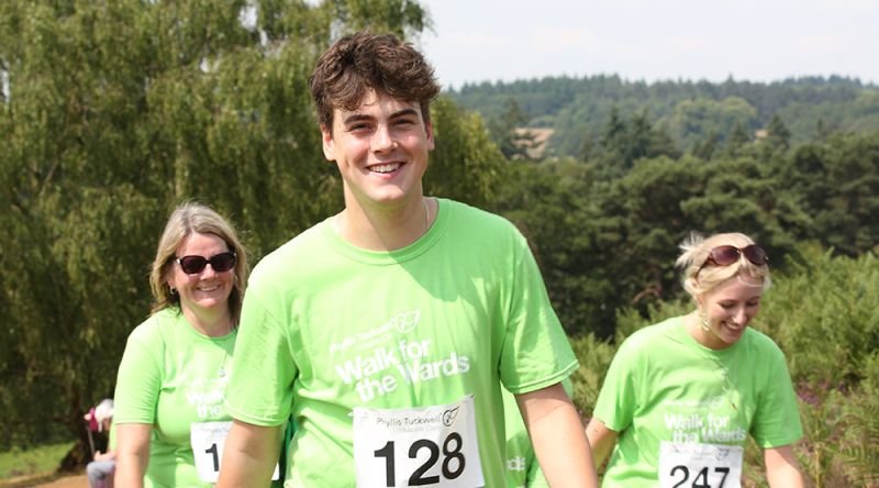 Smiling family at Walk for the Wards