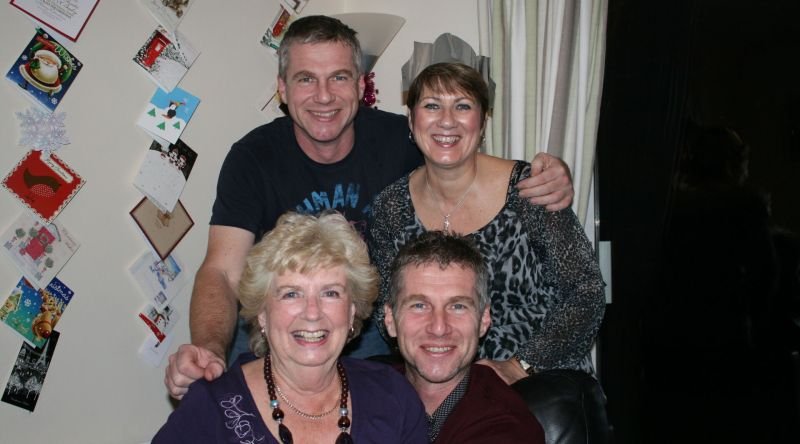 A family at Christmas