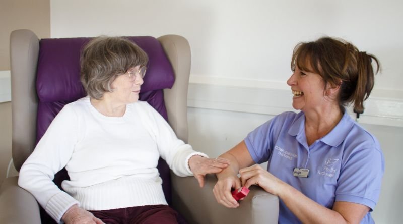 Patient and complementary therapist