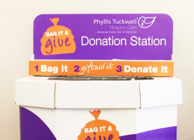 Phyllis Tuckwell - Get a donation station
