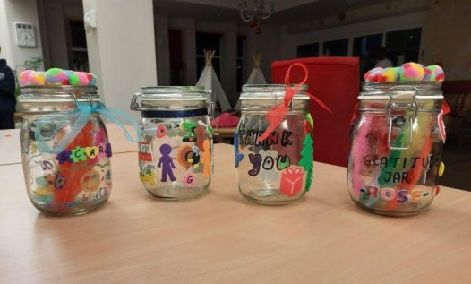 Gratitude jars from Little Rays group