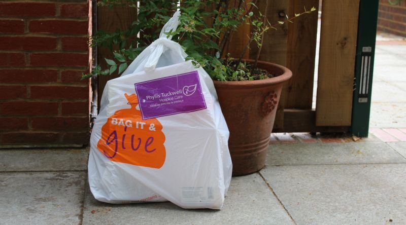 Bag of donated stock