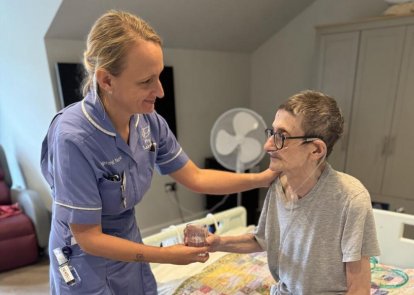 Nurse with patient