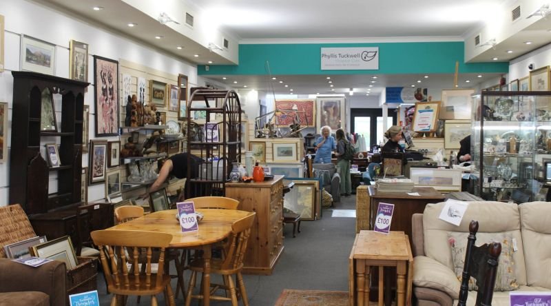 Inside Guildford High Street shop