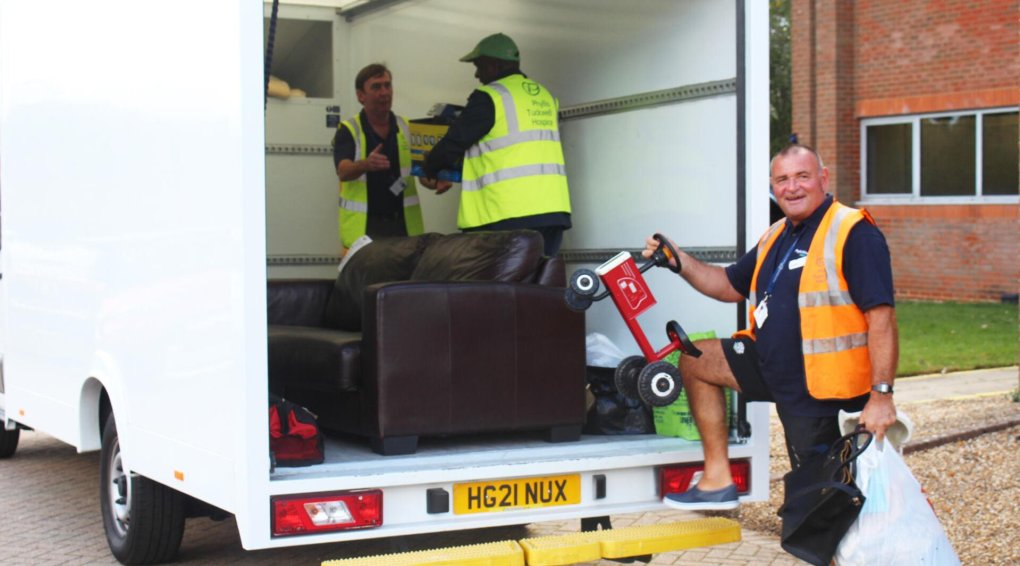 Men loading a van