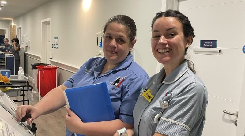 Nurses smiling at camera