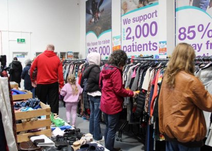Shoppers at one of our kilo sales