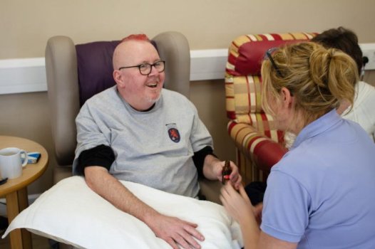 Patient with complementary therapist