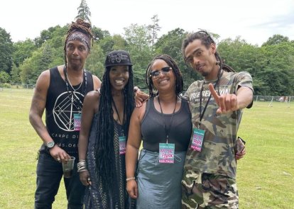 People at Music in the Park festival