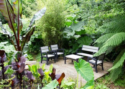 Garden with chairs