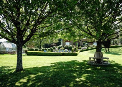 Garden with trees