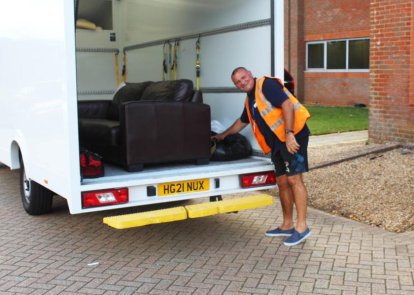 Retail driver with van