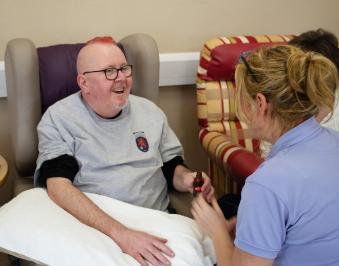 Scott and complementary therapist