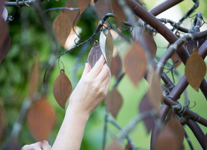 Phyllis Tuckwell's copper Memory Tree