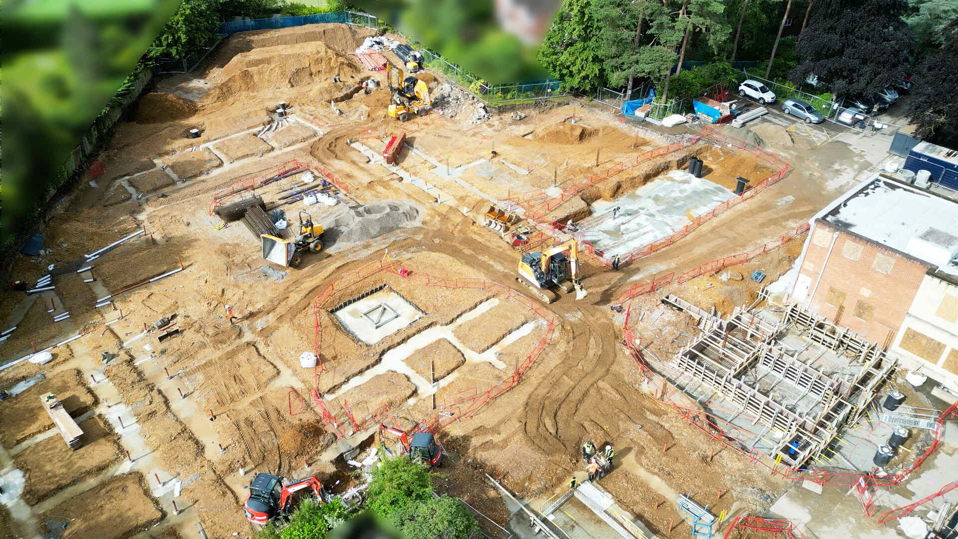Aerial view of Hospice site