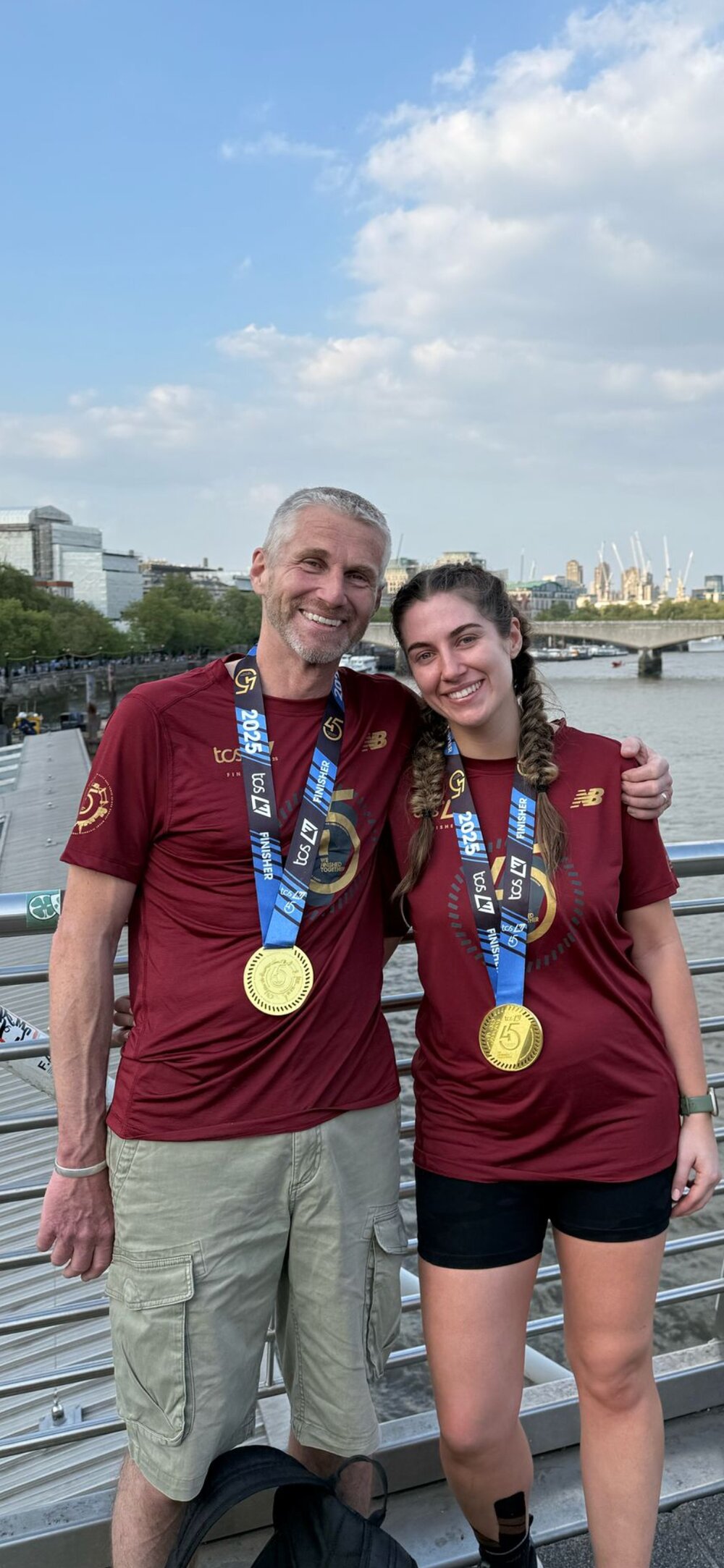 Brian and Tarryn at the London Marathon 