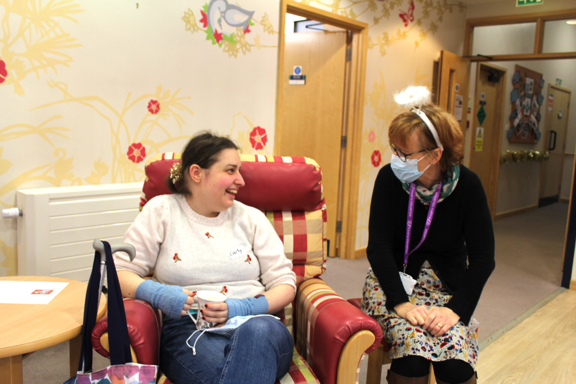 Carly at a Living Well session