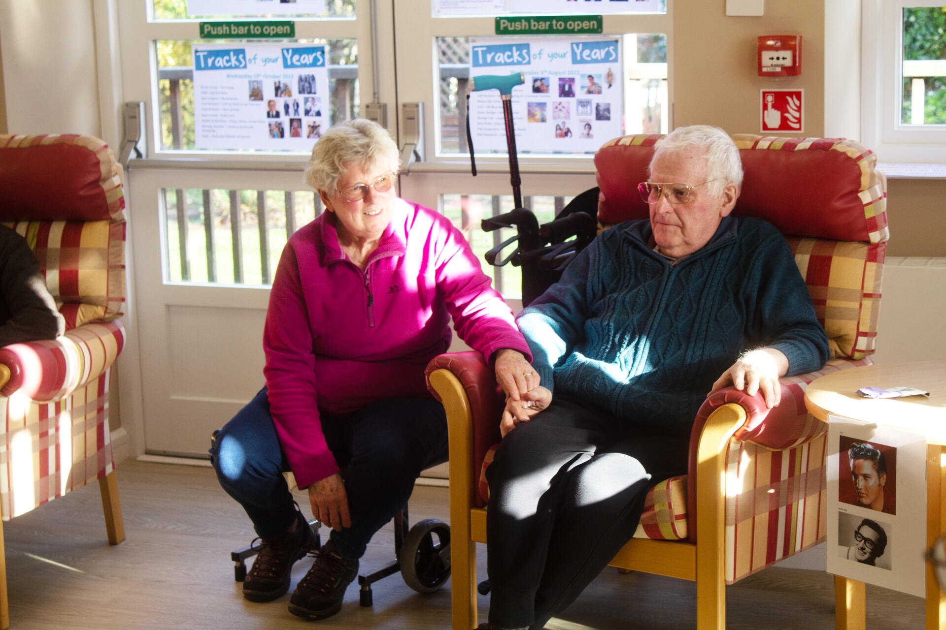 Lynn and Colin at a Living Well group