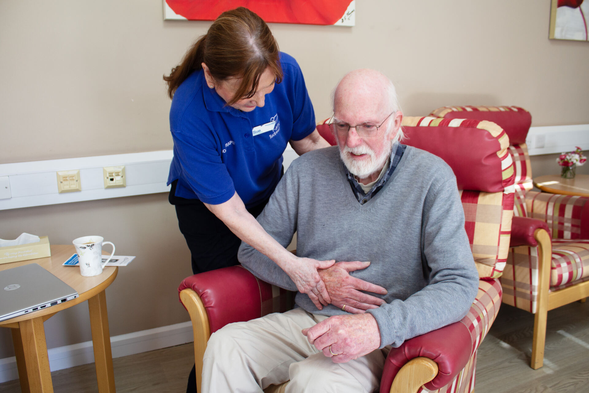 Peter at a Breathlessness session