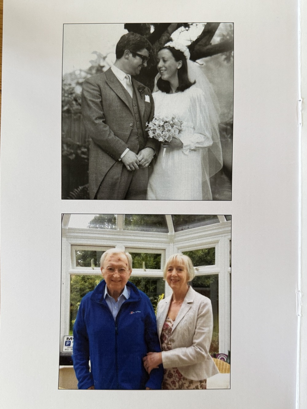 Wedding and wedding anniversary photos of Ruth and Michael